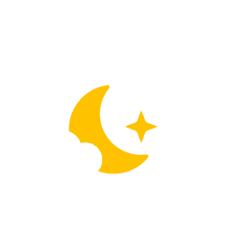 Nacht: leicht bewölkt