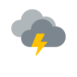 Nacht: Wintergewitter
