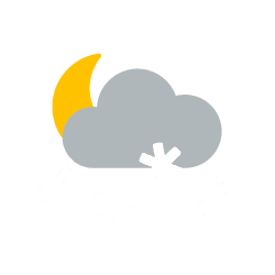 Nacht: Schneeschauer