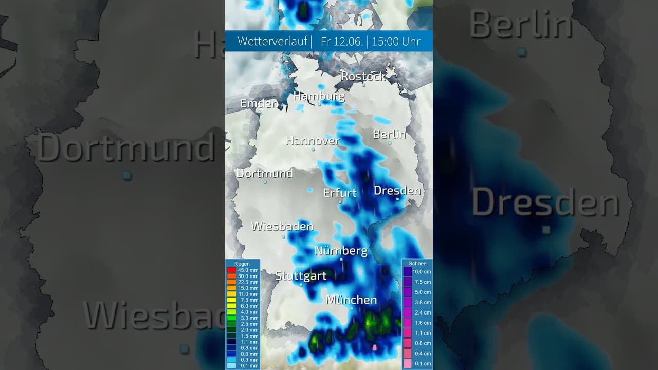 Heftiger Regen und Wind mit stürmischen Böen! #news #weather #wetter #weekend #viral