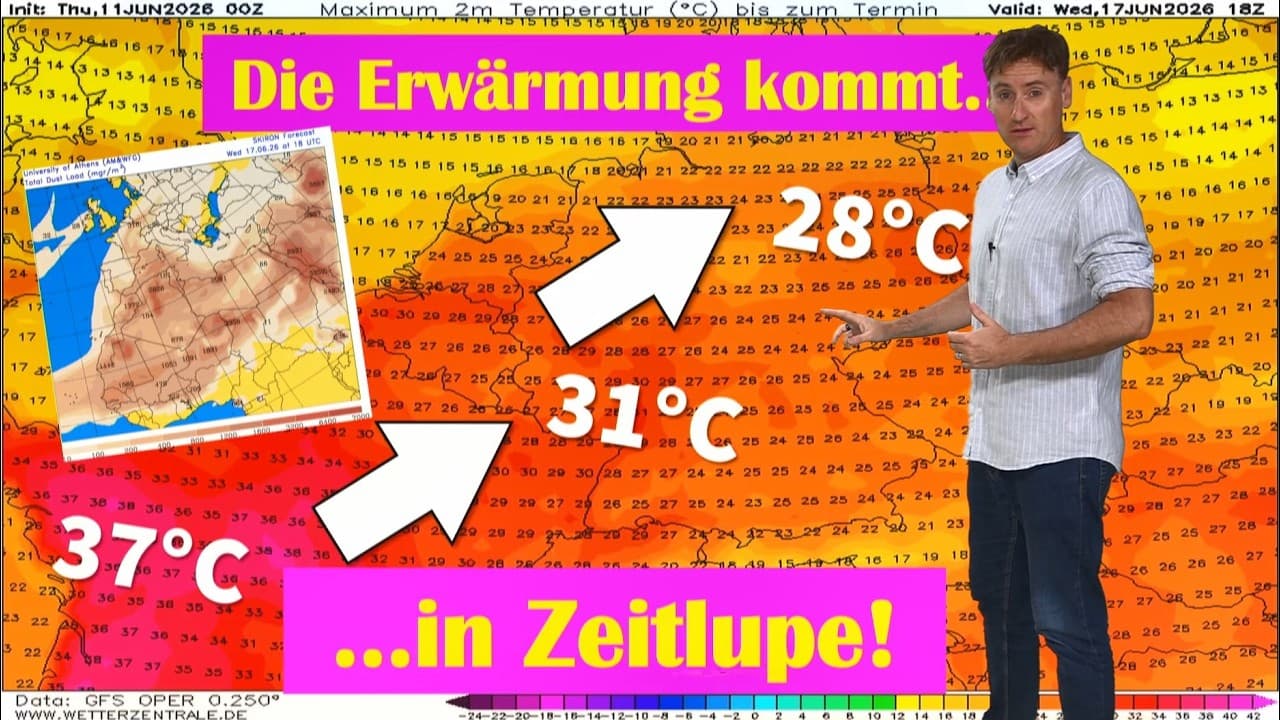 Schafskälte ade nächste Woche deutlich wärmer bis heiß: 30 oder gar 35°C möglich!